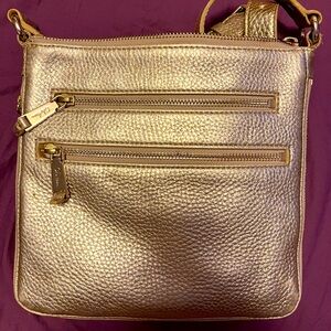 Leather Cole Haan Gold Crossbody (Expandable) Purse